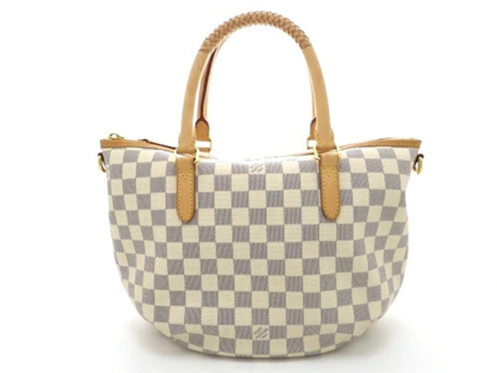LOUIS VUITTON Bag Riviera Shoulder Handbag Damier Azur White